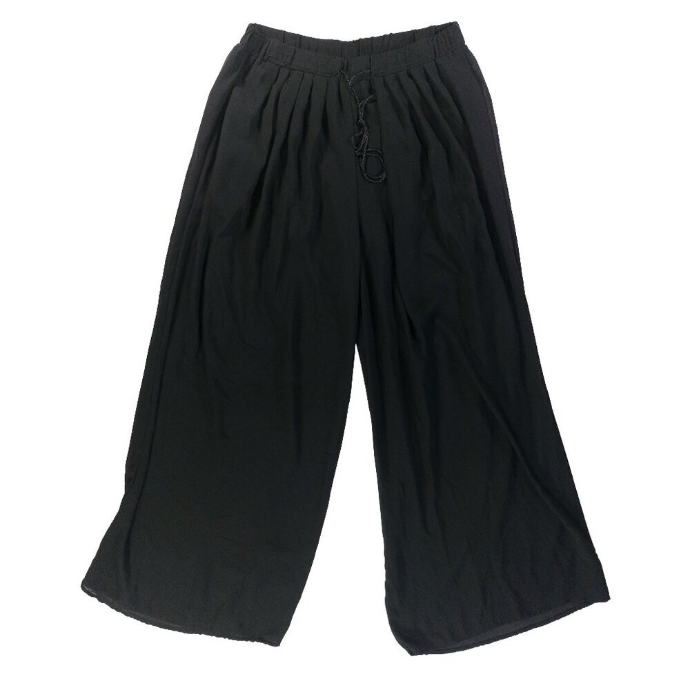 Women’s Poetry Black Wide Leg Sheer Pants Size Medium